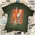 “Smoke up” forest green short sleeve