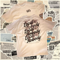“Global Nobody” white short sleeve